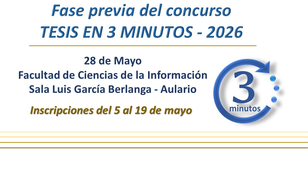 Concurso Tesis en 3 minutos 2026